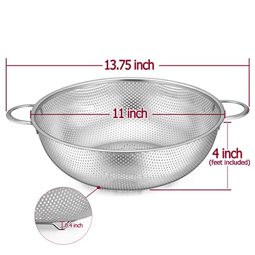 Colander 5qt Stainless Steel Micro