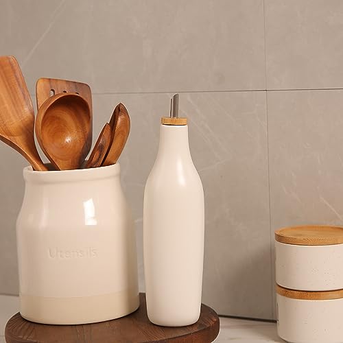 Ceramic Olive Oil Dispenser for Kitchen
