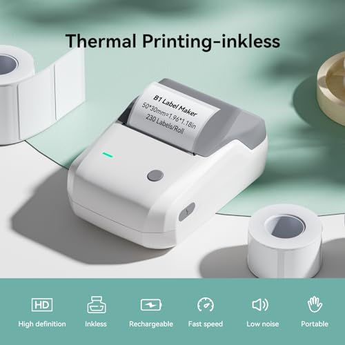 B1 Label Maker Machine with Tape for Home and School