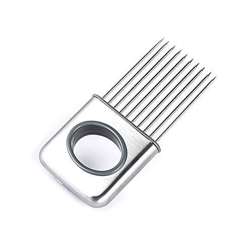 Stainless Steel Onion Cut Holder Slicer With 10 Even Prong Easy Hold Vegetable To Cut Tomato Lemon Potatoes And Loosen Meat Kitchen Tools
