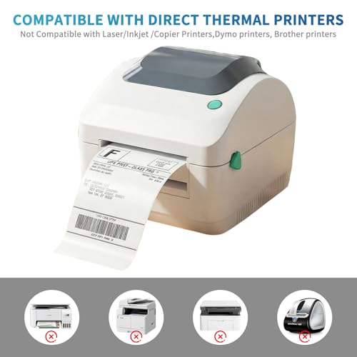 4" x 6" Thermal Labels for Zebra Rollo Direct Thermal Printers
