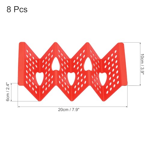 8 Pcs Taco Holder Stand Plastic Plates Hold Up to 3 Tacos