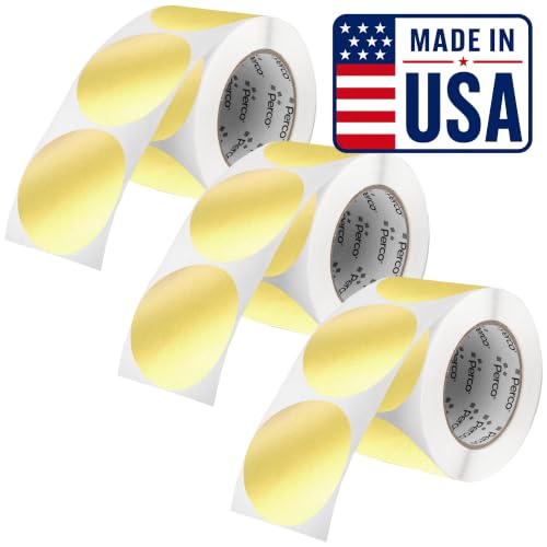 Metallic Gold Perforated Round Circle Dot Sticker 3 (3 Count)
