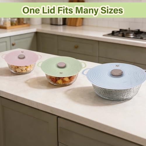 Silicone Lids for Bowl 3 Pack (3 Count)