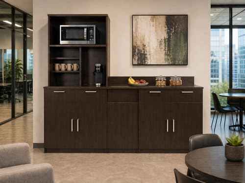 Upper Hutch Cabinet with 2