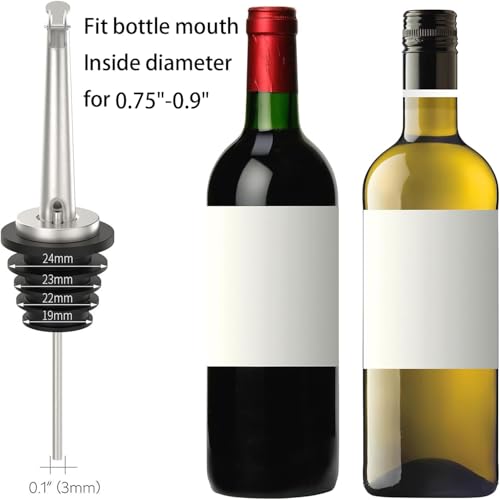 2 Pcs Oil Spout Liquor Bottle Pourer Spouts (2 Count)