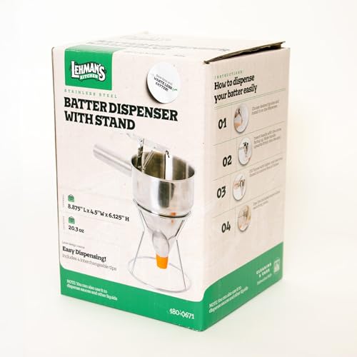 Stainless Steel Batter Dispenser with Stand