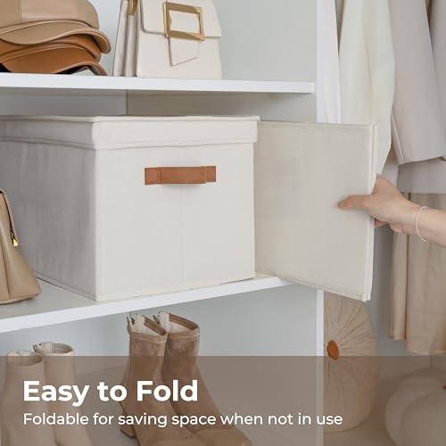 Fabric Storage Bins with Lids (3 Count)