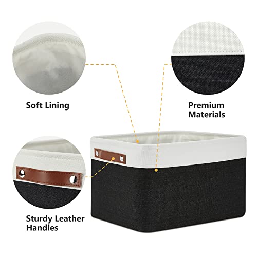Canvas Storage Bin with Handles (3 Count)