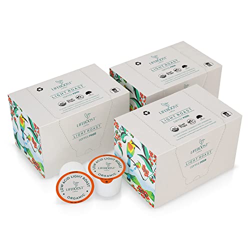 Light Roast Organic Low Acid Coffee K Cups (10 Count)