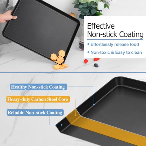 Nonstick Baking Sheet with Rack (4 Count)