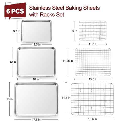 Baking Sheet with Rack (6 Count)