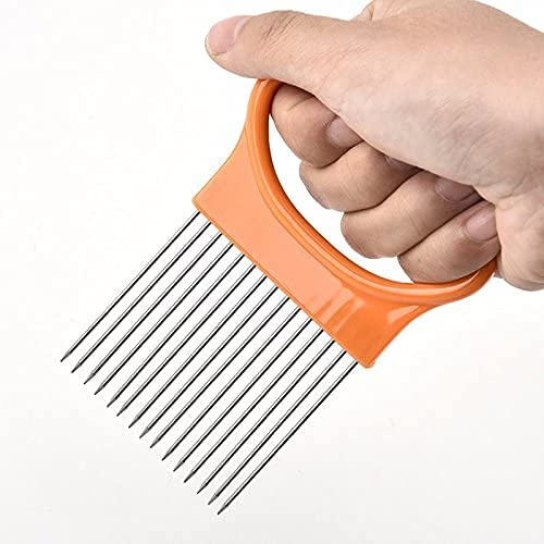 Tomato Slicer Holder Kit Tool Cutting Guide Onion Potato Pepper Prep (2 Count)