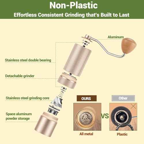 Popsweet C38 Manual Coffee Grinder
