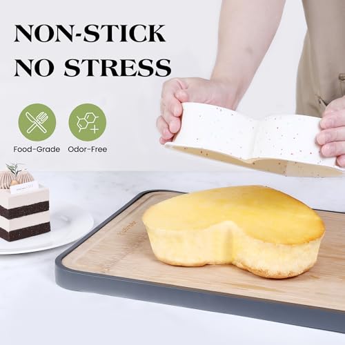 6 Inch Small Heart Shaped Cake Pans Silicone for Baking (2 Count)