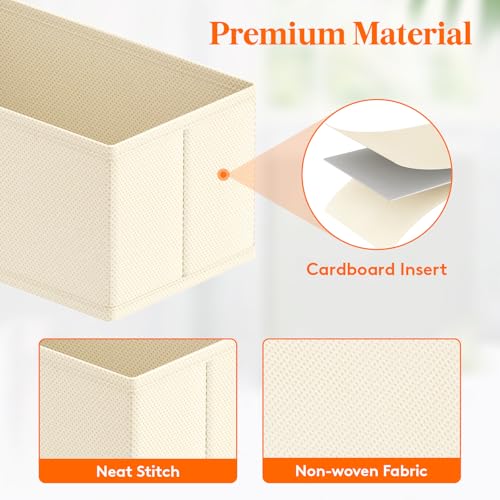 Drawer Organizer Clothes for Closet (16 Count)