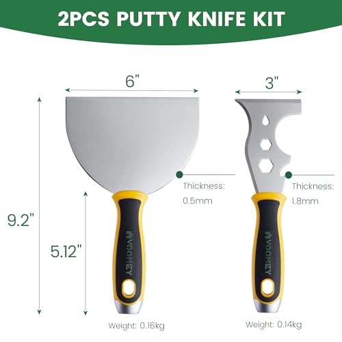 12 in 1 Metal Putty Knife (2 Count)