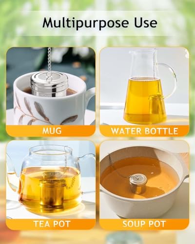 2 Pack Tea Infuser with Scoop for Loose Leaf Tea Steeper