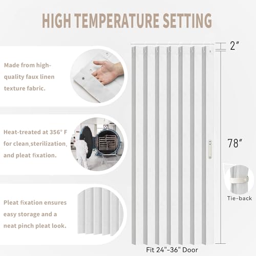 Accordion Door Curtains for Closet