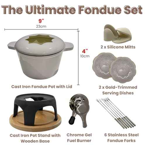 Cast Iron Fondue Set 15