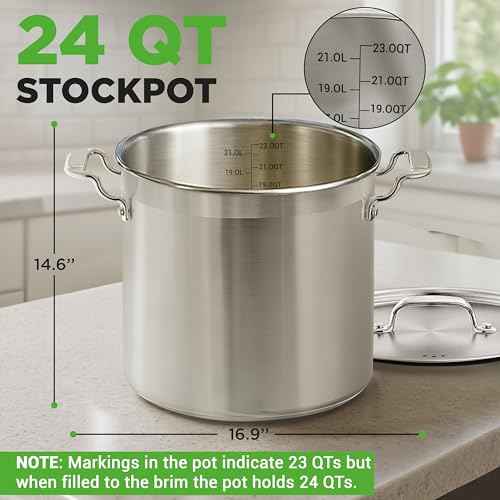 Stainless Steel Stock Pot with Lid