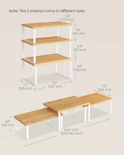 Cabinet Organizer Shelf (3 Count)
