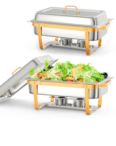 Chafing Dishes for Buffet 2 Pack (22 Count)