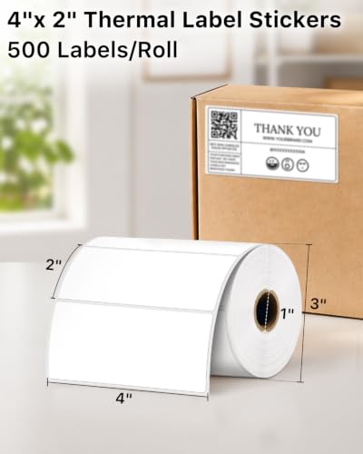 4x2 Inch Thermal Labels