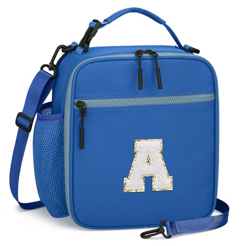 Lunch Box Kids Large Initial Insulated Lunch Bag for Girls