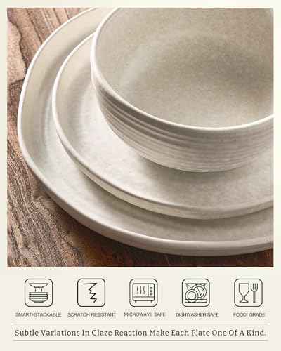 Pluto 12 Piece Stoneware Dinnerware Set