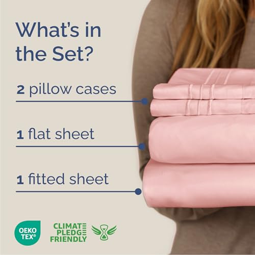 Cal King Size 4 Piece Sheet Set