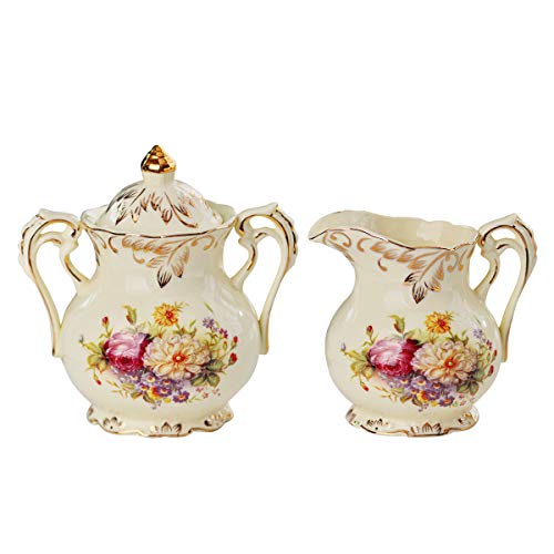 Ceramic Sugar and Creamer Set