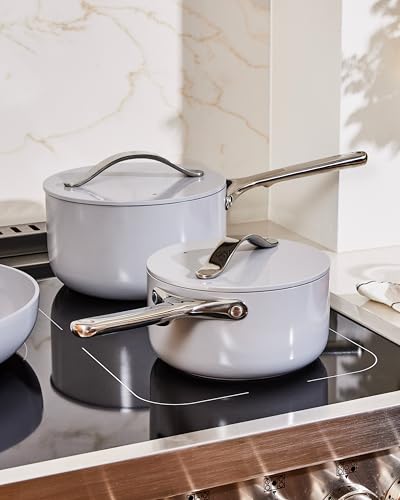 Non Stick 1.75 qt Ceramic Sauce Pan with Lid