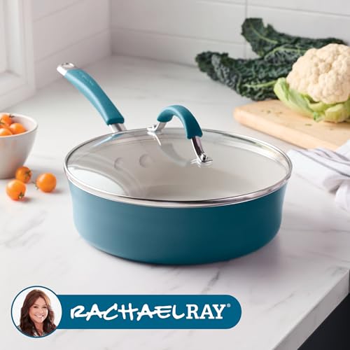 Cucina Ceramic Nonstick Saute Pan with Lid