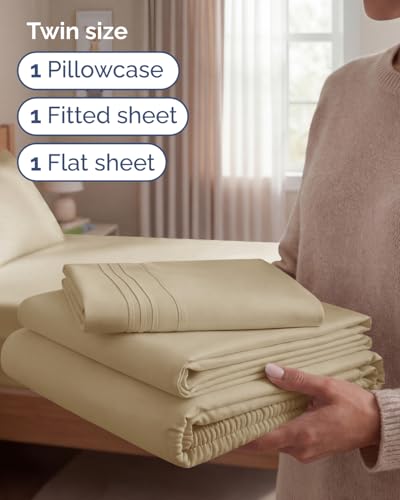 Twin Size 3 Piece Sheet Set