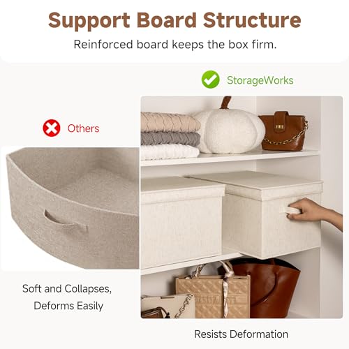 Fabric Storage Bins with Lids (3 Count)