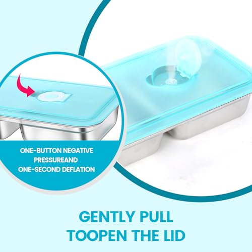 4 Pack Stainless Steel Snack Containers Reusable (4 Count)