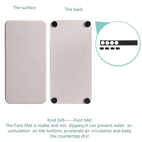 2Pcs Stone Soap Trays Water Absorbing Diatomite Coaster (2 Count)