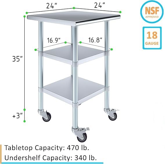 24x24 Heavy Duty Work Table