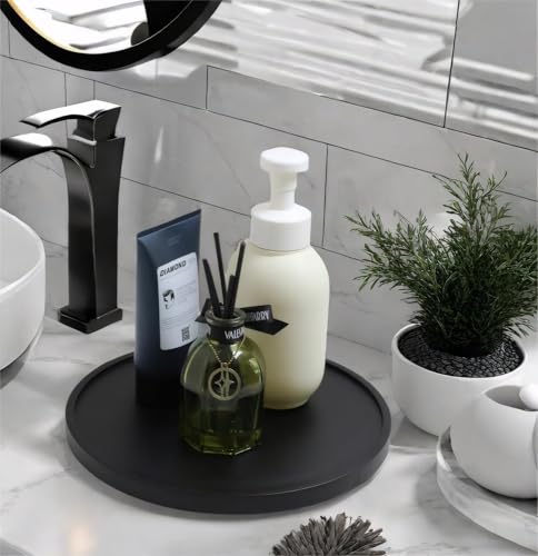 10 inch Black Wood Lazy Susan Organizers