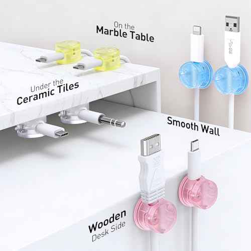 8 Pack Magnetic Cable Clips (8 Count)