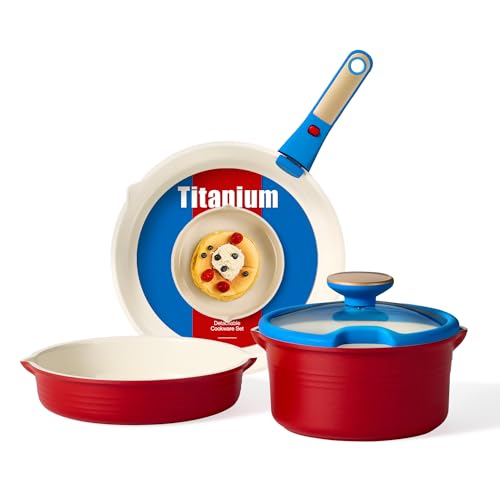 5Pcs Titanium Cookware Set