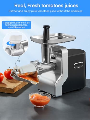 5-in-1 Meat Grinder Heavy Duty, 3000W Max Ultra Powerful