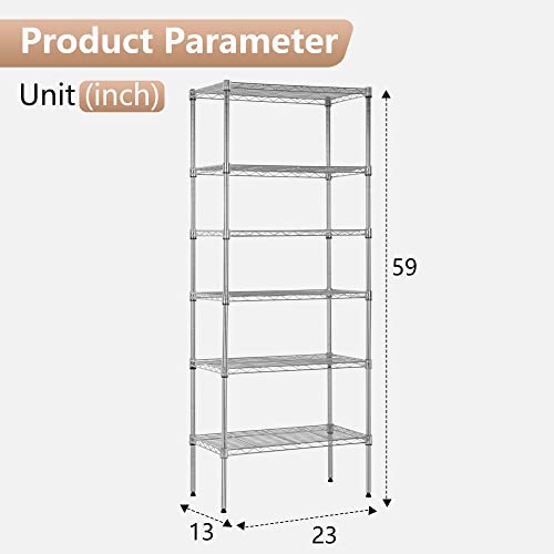 6 Tier Wire Shelf