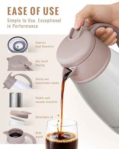 Insulated Coffee Carafe 34 Oz