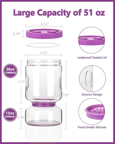 Pickle Jar with Strainer Flip (2 Count)