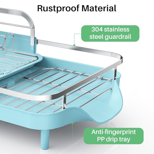 Expandable Dish Drying Rack for Small Kitchen Counter