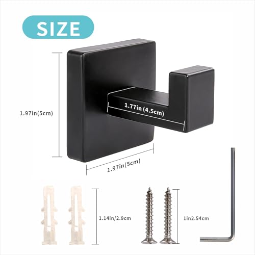 Matte Black Towel Hooks