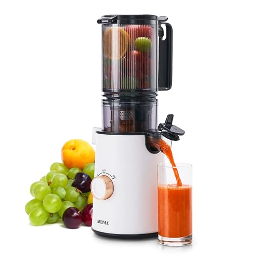 Cold Press Juice Machine Slow Masticating Fruit and Vegetable Juicer for Home with Large 4