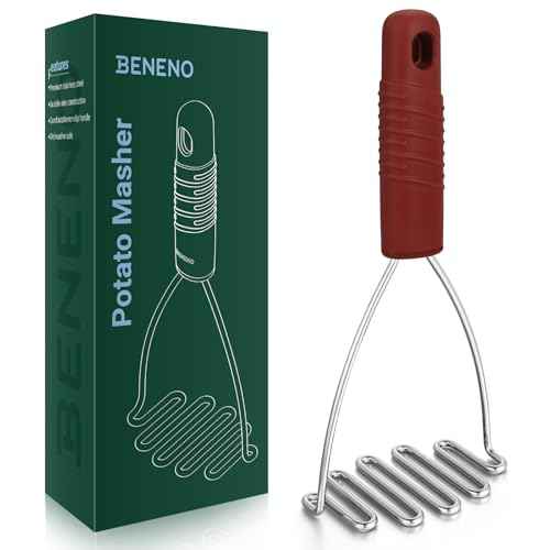 Ergonomic Soft Grip Stainless Steel Potato Masher